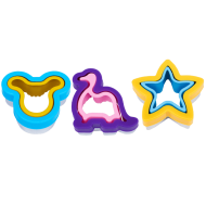 Set 6 forme prajituri pentru decor - figurina, stea, pasare